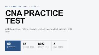 CNA Practice Test 5 (2026) — 60 New Questions with Answers and Rationales screenshot 2