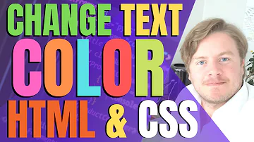 How to change font color HTML?