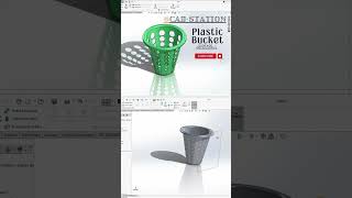The best surface modelling method for plastic bucket in SolidWorks  #shorts  #shortvideo