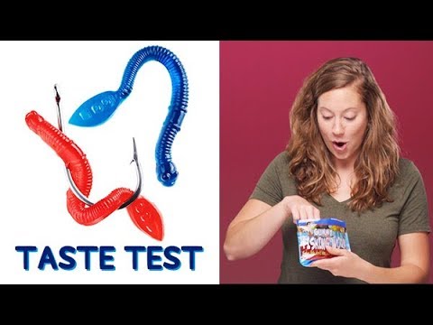 Gummy Fishing Worms Taste Test - Gummy Fishing Worms Taste Test