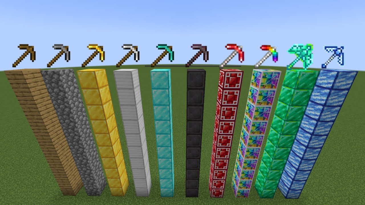 which minecraft pickaxe is the fastest ???