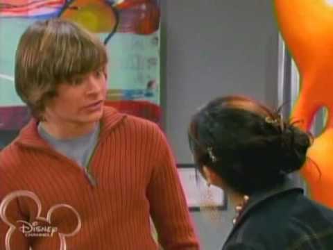 Zac Efron and Ashley kiss on suite life of Zack and Cody