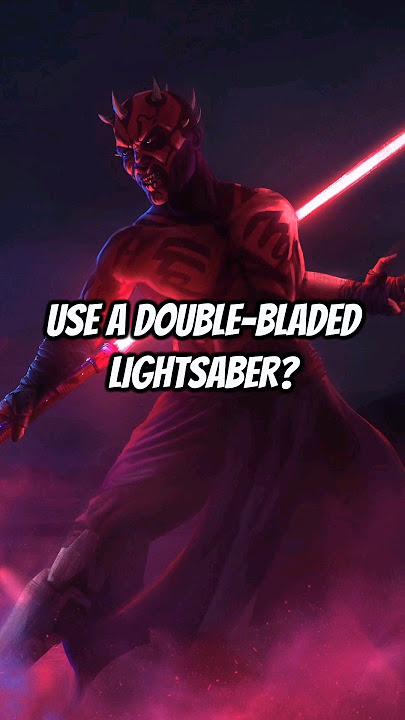 Why Did Darth Maul USE a Double-Bladed Lightsaber?