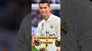 Top 10 Players With Most Trophies Win Football History #shorts #football