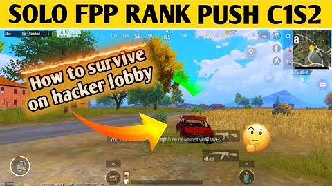 Solo fpp rank push for conqueror | How to survive in hacker lobby solo fpp |
