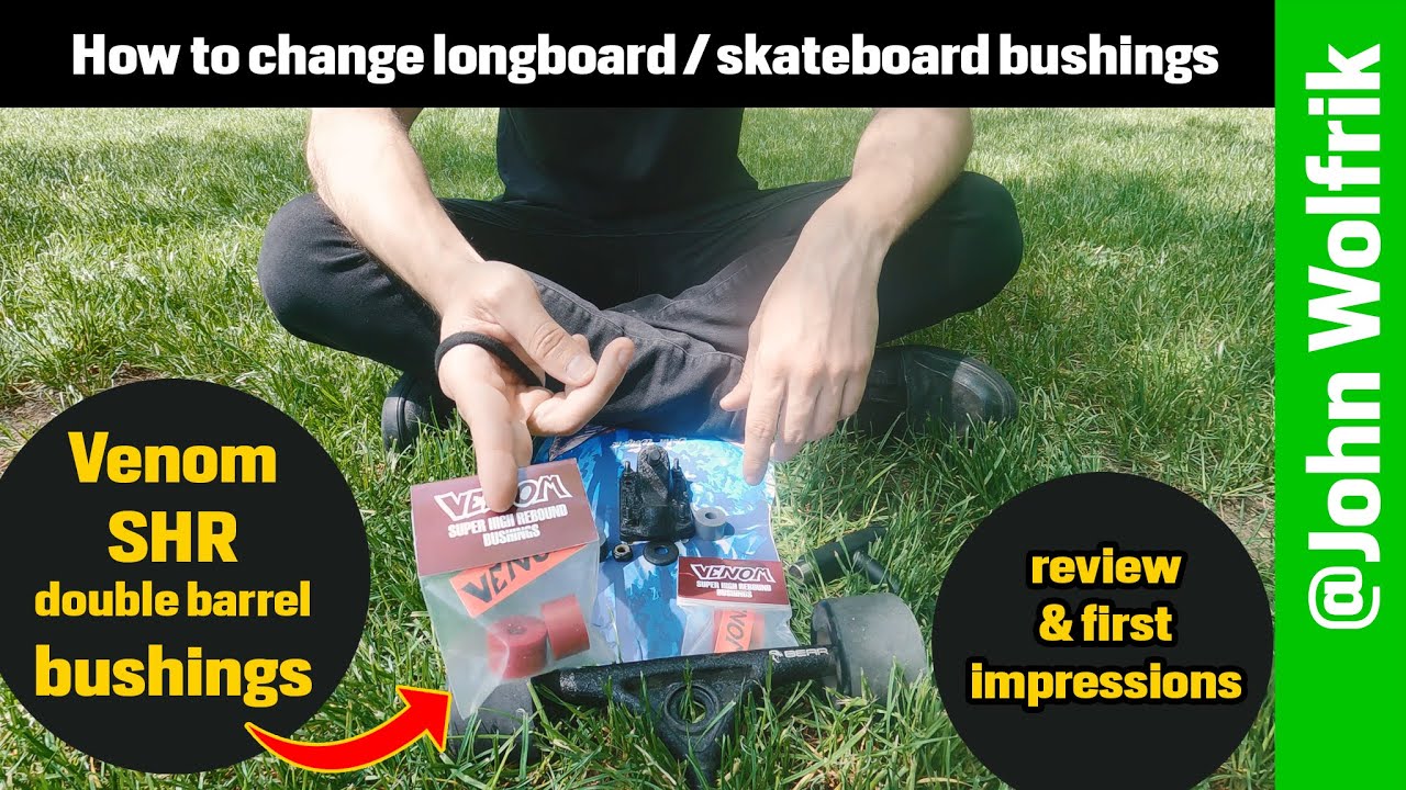 How to change truck bushings Venom SHR Bushings Longboarding in