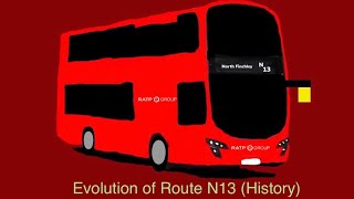 Evolution Of Route N13 History