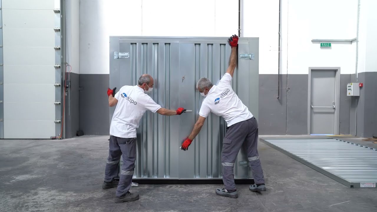 Vorschaubild: Montagevideo Blechcontainer