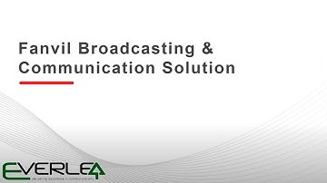 【Webinar】Fanvil Public Broadcast   Communication Solutions