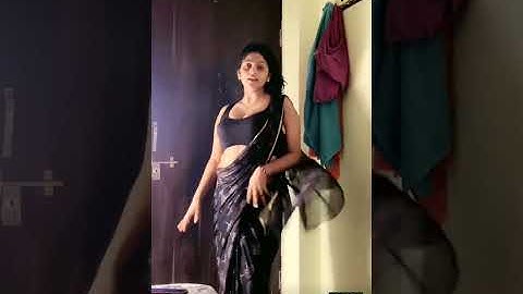 Dance wearing black saree outlook tutorial #bigolive #tangolive #tango