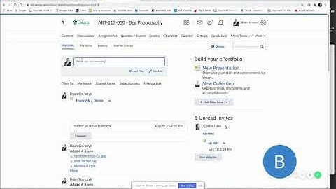 ePortfolio–Sharing A Presentation