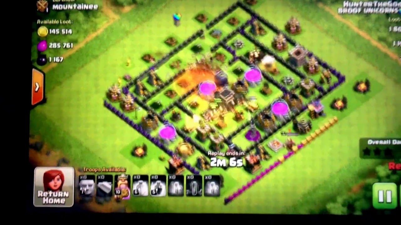 CLASH OF CLANS ALL MAX GIANTS RAID!!!