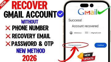 Gmail Account Recovery 2026 || How To Recover Gmail Password without Recovery Email and Phone Number