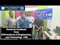"LEARNING THAT MAKES A DIFFERENCE"#testimonial #education #bestmastercamtraininginstitutecoimbatore