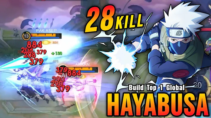 28 Kills!! Hayabusa Kakashi Skin The Killing Machine!! - Build Top 1 Global Hayabusa ~ MLBB