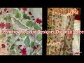 How to paint this Hand painted Designer Organza silk saree