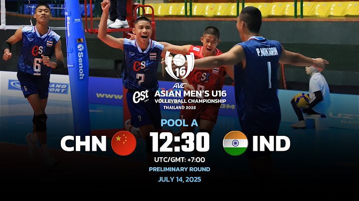 CHN-IND I PRELIMINARY ROUND I 2ND ASIAN MEN'S U16