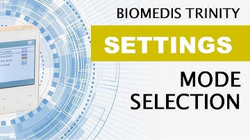 4. BIOMEDIS TRINITY. Settings. Mode Selection.