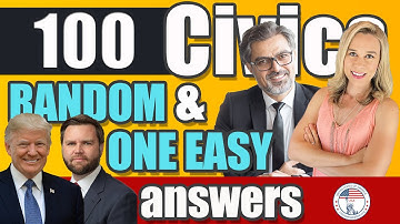 100 civics questions ONE EASY answers US naturalization test | 2008 Civics Test Officer Don