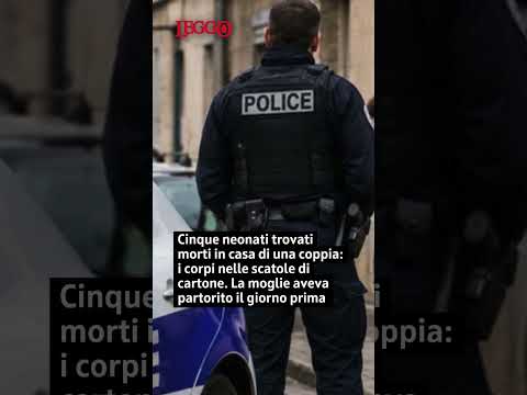 Video ?Cinque neonati trovati morti in casa di una coppia: i corpi nelle scatole di cartone
