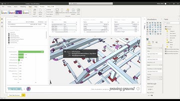 Tracer IFC -  HVAC Model Test with Power BI and 3D Visual