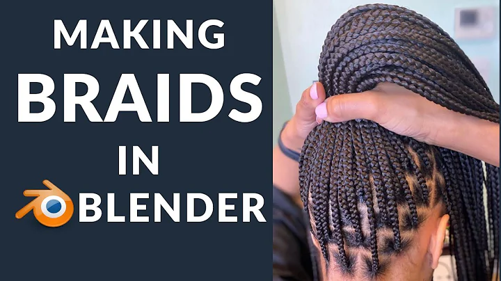 How to Make Braids in Blender (Easy!!!) | Blender Tutorial Blender hair tutorial