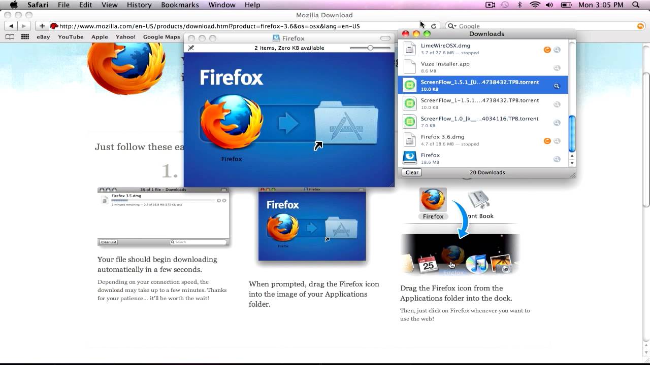 get firefox os x