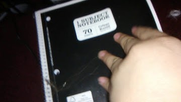 1 subject notebook