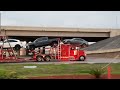 A Cool Red Peterbilt Car Transporter gets on the highway | Chasing Big Trucks