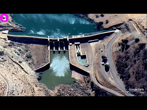 سد الحسن الأول الذي يصب في سد سيدي ادريس