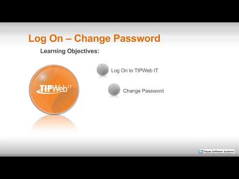 TIPWeb-IT: Log On - Change Password
