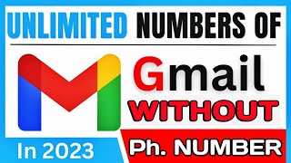 Create Unlimited Gmail Account WITHOUT PHONE NUMBER verification| Create Gmail without phone number