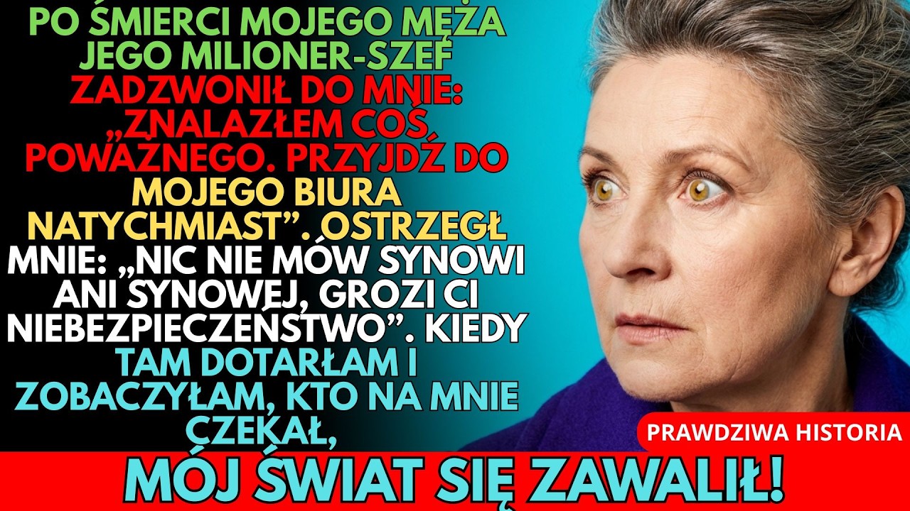 W DNIU POGRZEBU MĘŻA SZEF ZADZWONIŁ Z OSTRZEŻENIEM: „JESTEŚ W NIEBEZPIECZEŃSTWIE, PRZYJDŹ!”