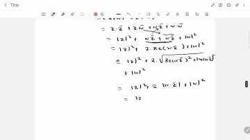 Proof of the triangle inequality in the set of Complex Numbers