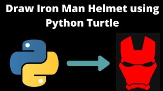 Draw Iron man Helmet using Python Turtle🔥 #39 screenshot 3