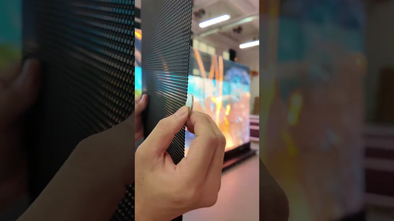 Glass turns into a big screen right away.