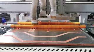 CNC Router machine cut Phenolic panel vent pipe