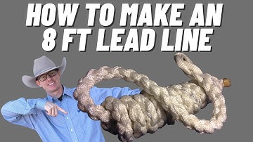 How To Make An 8 Ft Lead Line For A Mule Tape Halter - Mule Tape Halter Secrets
