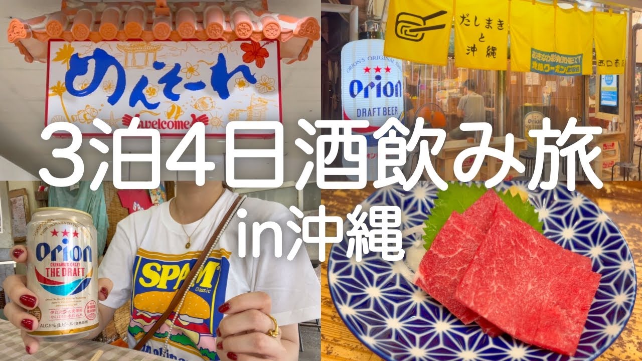 【沖縄】永遠に酒を飲む、3泊4日泥酔旅が最高すぎた🍺🌺