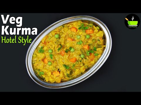 Hotel Style Vegetable Kurma | Veg Kurma | Korma Recipe | Veg Kurma Recipe | Vegetable Korma | Kurma | She Cooks