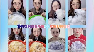 Crushed Ice  White Ice Dry Hard Ice  Colored Ice Ice Eating Asmr  Satisfying Crunches