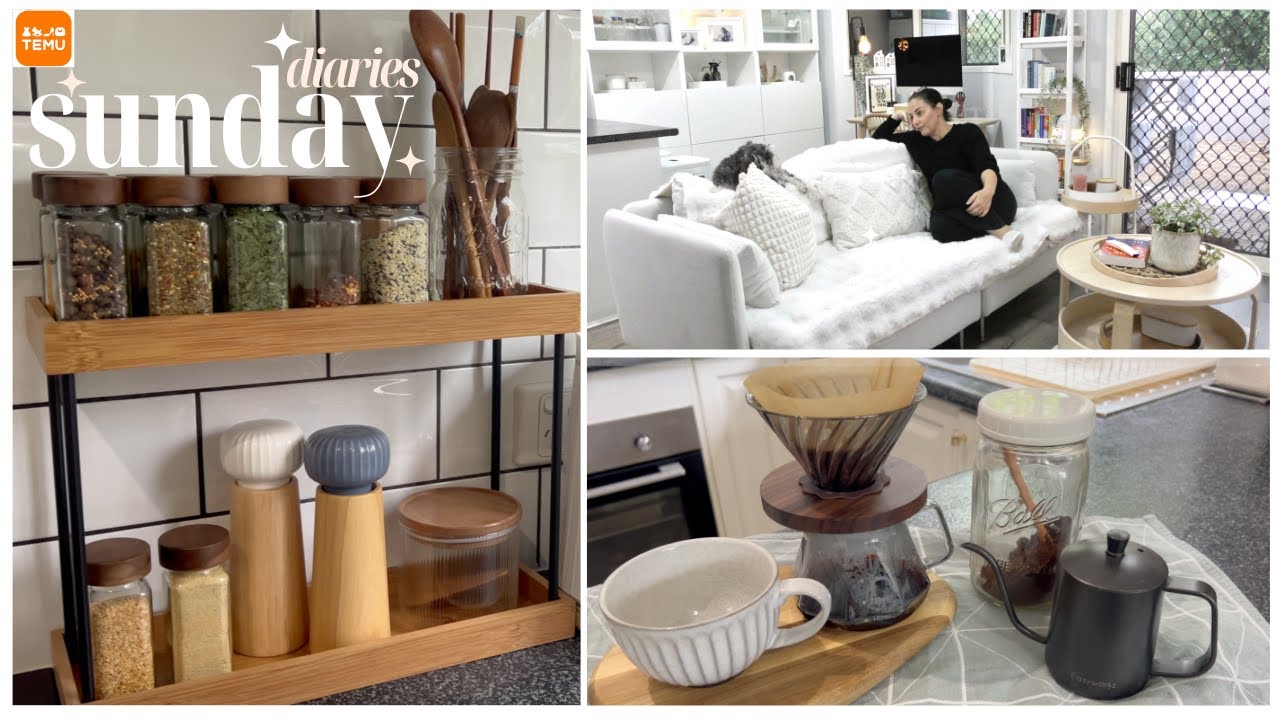 TINY HOME KITCHEN & SOFA UPDATES ft new TEMU finds || THE SUNDAY DIARIES
