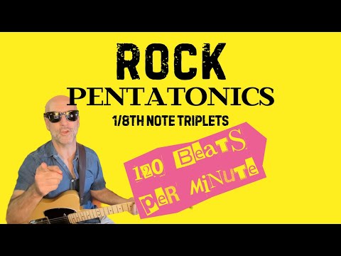 Pentatonic Modes with Rock Backing Track | Super Easy & Fun!