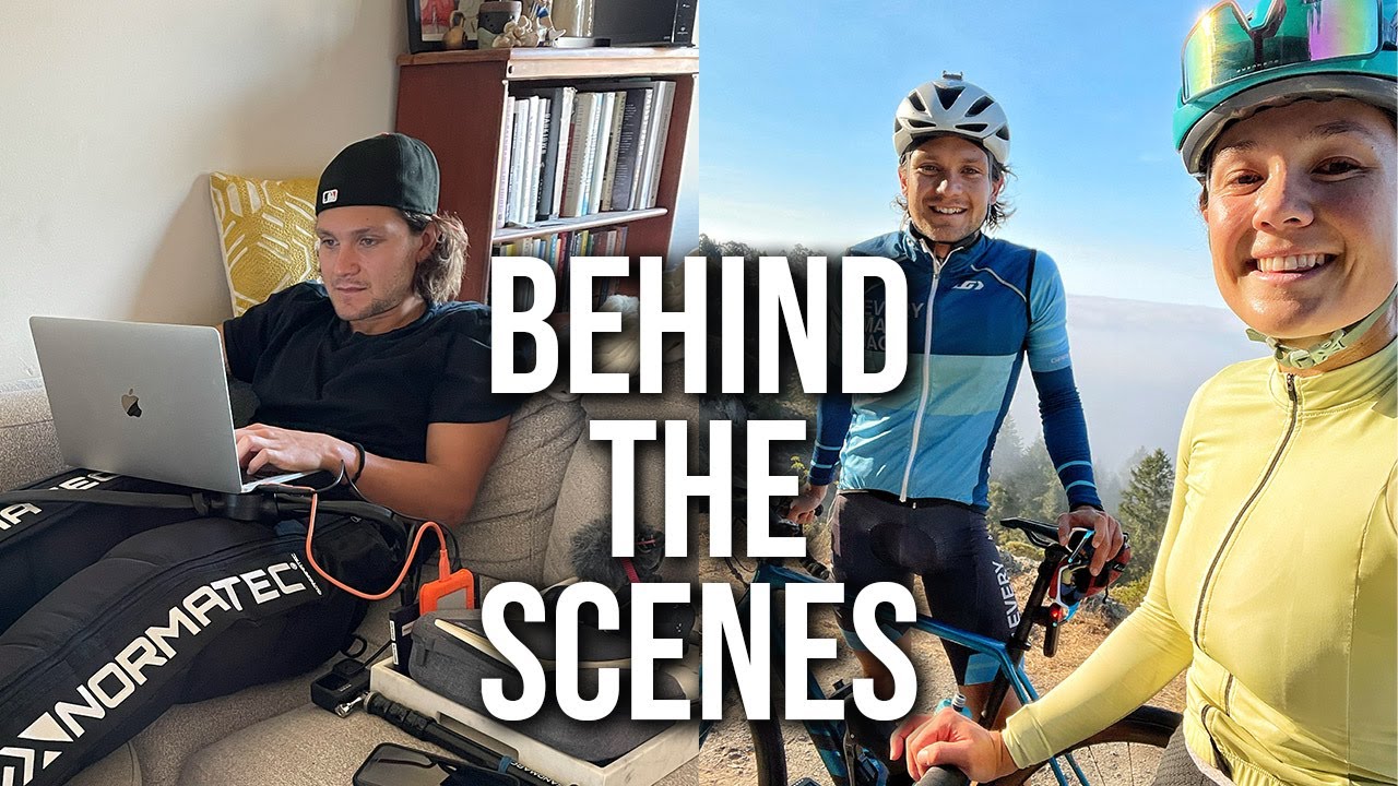 DAY IN THE LIFE OF TRIATHLETE YOUTUBERS fulltime job + training