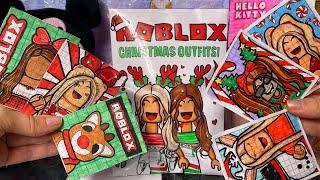 💖 Roblox Christmas Outfits 💖 Blind Bag Paper 💖 ASMR unboxing 💖 Paper Surprises #roblox #asmr