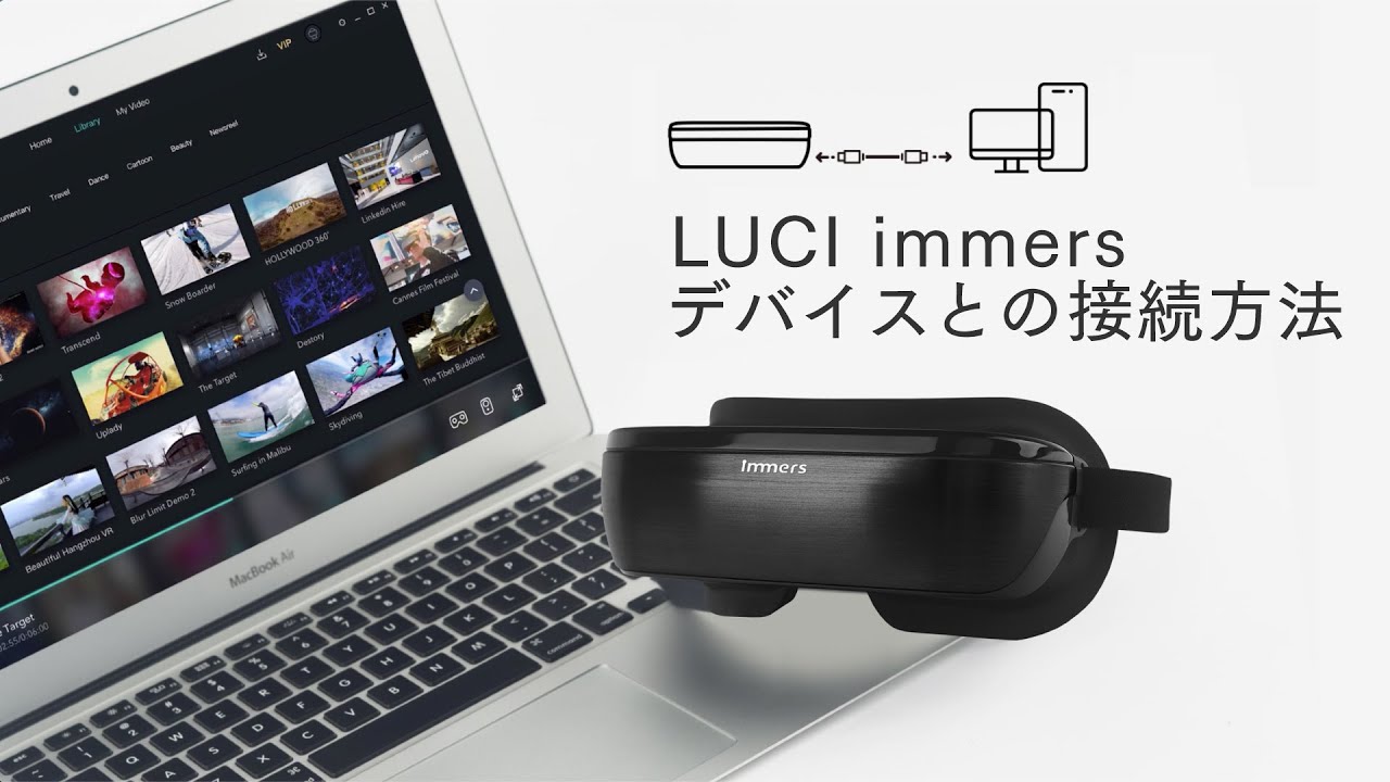 LUCI immers｜最高の没入型映像体験を実現する超軽量ポータブルシネマ