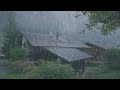 O Som de Chuva para Dormir Bem em 2 Minutos - Barulho de Chuva Forte no Telhado à Noite com Trovão