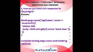 Advanced Playwright Interview Questions &amp; Answers (2026) 🔥 | Crack SDET Interviews