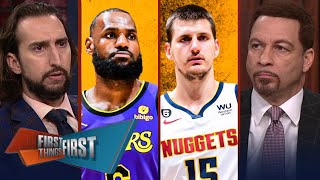 FIRST THING FIRST | Nick Wright reacts to LeBron, Lakers beat Jokic, Nuggets 119-108 in series 3-1