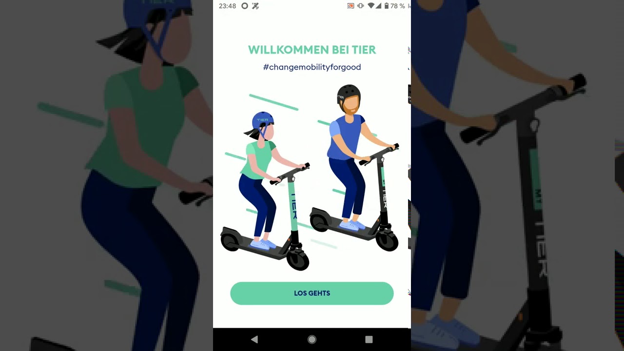 TIER E Scooter KOSTENLOS Fahren Freiminuten funktioniert in jeder Stadt